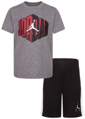 Jordan Little Boys Jumpman Air Blocked T-shirt and Shorts Set