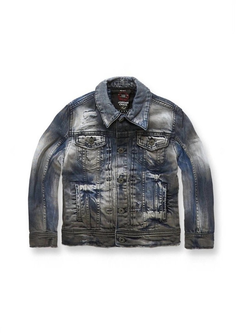 Jordan Kids' Sedona Denim Jacket In Aged Wash