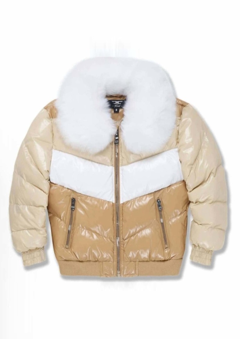 Jordan Kids Sugar Hill Puffer Jacket In Sand