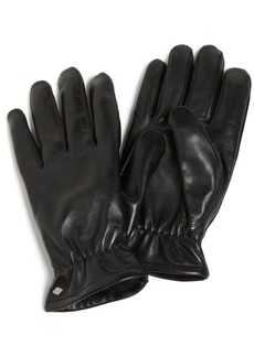 Joseph Abboud Men's Fine Leather Gloves with Melange Fleece Lined Interior