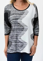 Joseph Abstract Print Relaxed Fit In Black/white