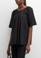 Joseph Blackwell Pleated Cotton Viscose Blouse