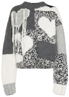 Joseph Intarsia wool-blend sweater