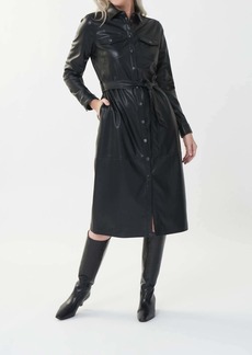 Joseph Faux Leather Dress In Black