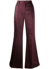 Joseph flared pleat front trousers