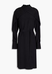 Joseph - Alfreda belted silk crepe de chine dress - Black - FR 36