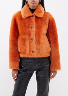 Joseph - Alloway Shearling Leather Jacket - Womens - Orange