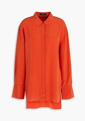 Joseph - Bold silk crepe de chine shirt - Orange - FR 34