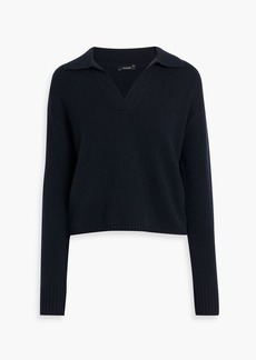 Joseph - Cropped cashmere polo sweater - Blue - L