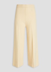 Joseph - Cropped merino wool-blend wide-leg pants - White - M