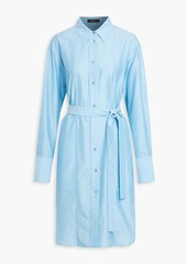 Joseph - Daxtona cotton and silk-blend midi shirt dress - Blue - FR 40