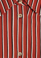 Joseph - Daxtona striped twill shirt dress - Red - FR 38