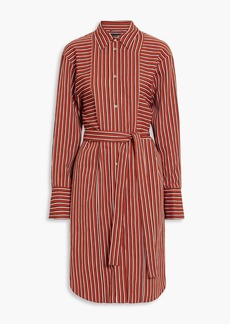 Joseph - Daxtona striped twill shirt dress - Red - FR 38
