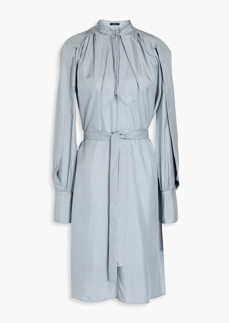 Joseph - Dewar pleated silk-habotai dress - Blue - FR 44