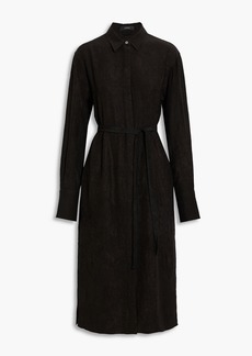 Joseph - Dold crinkled-satin midi shirt dress - Black - FR 36
