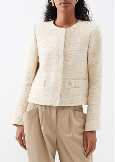 Joseph - Jovanna Cotton-blend Tweed Jacket - Womens - Cream