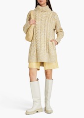 Joseph - Marled cable-knit wool-blend turtleneck sweater - Yellow - XXS