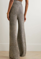 Joseph - Metallic bouclé wide-leg pants - Metallic - M