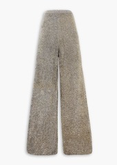 Joseph - Metallic bouclé wide-leg pants - Metallic - M