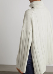 Joseph - Oversized wool turtleneck poncho - White - XS