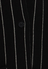 Joseph - Pinstriped jacquard-knit wool coat - Black - XS