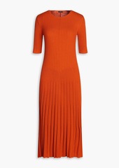 Joseph - Ribbed merino wool midi dress - Red - XS