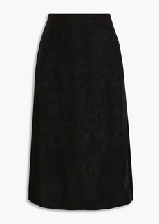 Joseph - Sabra crinkled-satin midi skirt - Black - FR 36