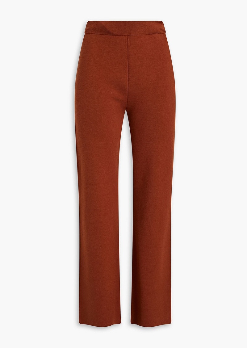 Joseph - Silk-blend flared pants - Brown - S