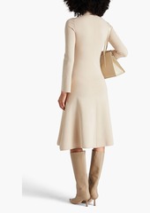 Joseph - Silk-blend turtleneck midi dress - Neutral - L