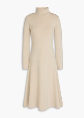 Joseph - Silk-blend turtleneck midi dress - Neutral - L