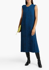 Joseph - Space-dyed ribbed-knit midi dress - Blue - XS