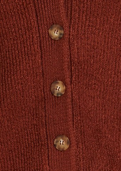 Joseph - Stitch ribbed linen-blend cardigan - Brown - XXS