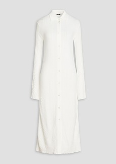 Joseph - Textured cotton midi dress - White - S
