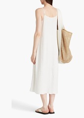 Joseph - Textured cotton midi slip dress - White - M