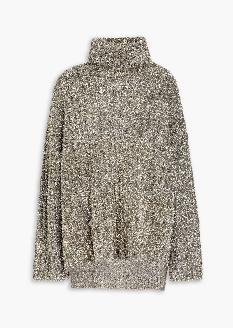 Joseph - Tinsel turtleneck sweater - Metallic - XS