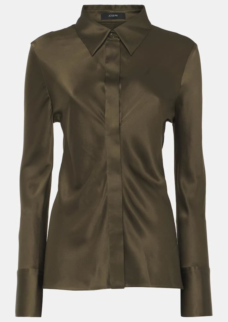 Joseph Brunel silk satin blouse