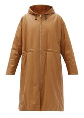 Joseph Cocon hooded padded leather coat