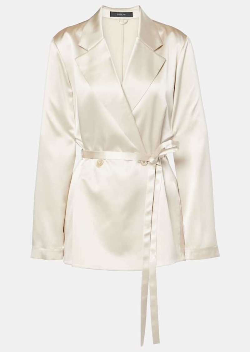 Joseph Jaubert silk satin blazer