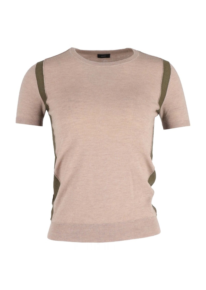 Joseph Knitted Top in Beige Wool