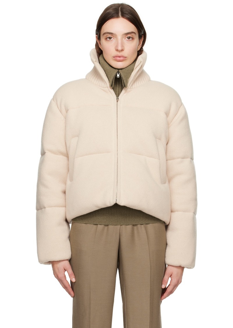 Joseph Off-White Quilted Down Jacket