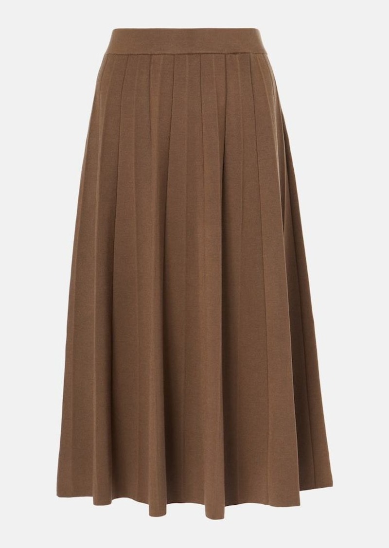 Joseph Silk-blend midi skirt