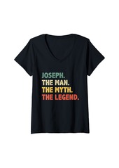 Joseph The Man The Myth The Legend - Vintage Gift for Joseph V-Neck T-Shirt