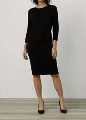 Joseph Knit Dress With Zipper Details In Black