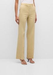 Joseph Morissey Straight-Leg Stretch Wool Pants