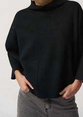 Joseph One Pocket Dolman Sweater In Black