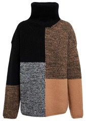 Joseph Patchwork wool turtleneck sweater