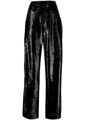 Joseph sequin-embellished flared trousers