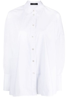 Joseph side-slit poplin shirt