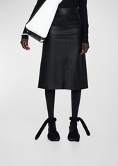 Joseph Sidena A-Line Nappa Leather Skirt