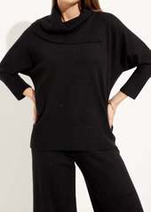 Joseph Split Cowl Neck Sweater In Black